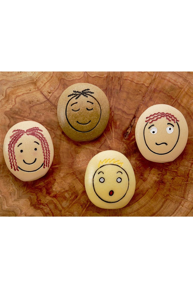 Tactile Emotion Stones - 12 Pieces, Alternate, color, Multicolored