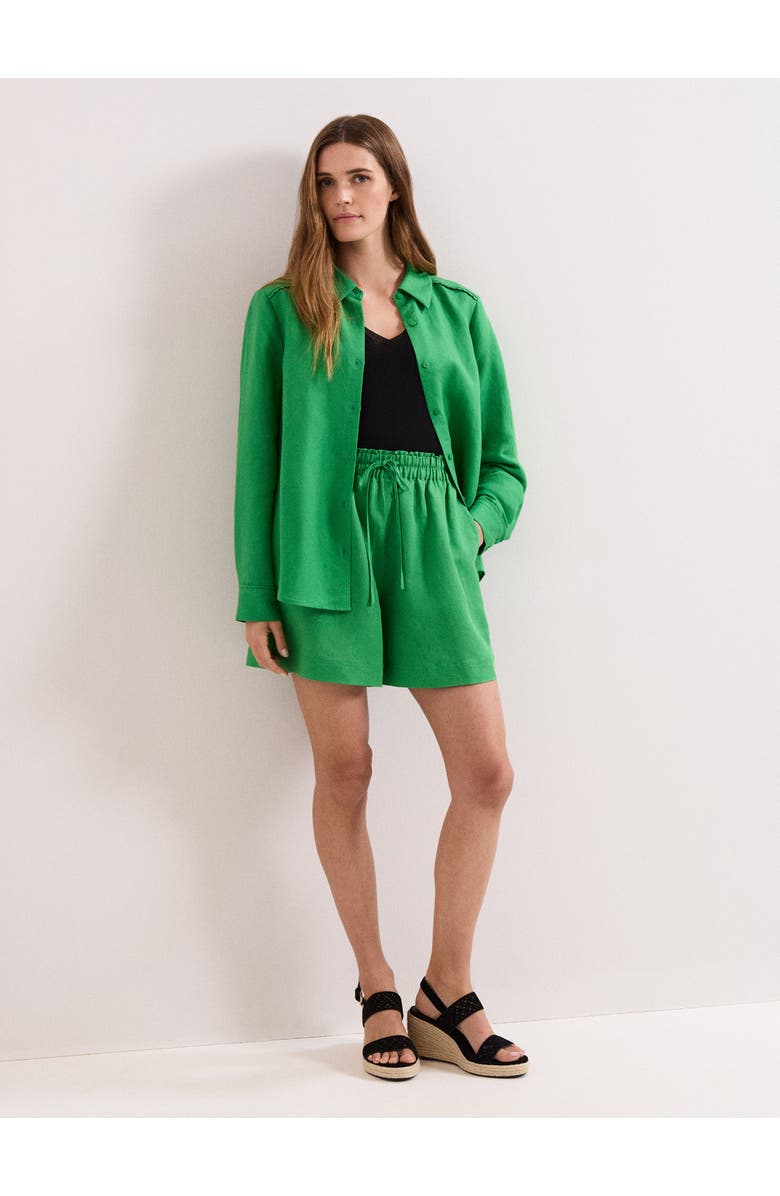 Phase Eight Sloane Linen Shirt, Alternate, color, Green