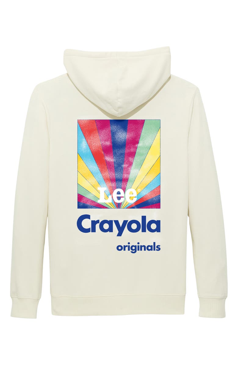 Lee x Crayola Cotton Blend Hoodie, Alternate, color, Ecru