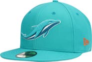 New Era Men's New Era Aqua Miami Dolphins Omaha 59FIFTY Fitted Hat