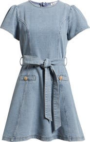ZOE AND CLAIRE Denim Minidress