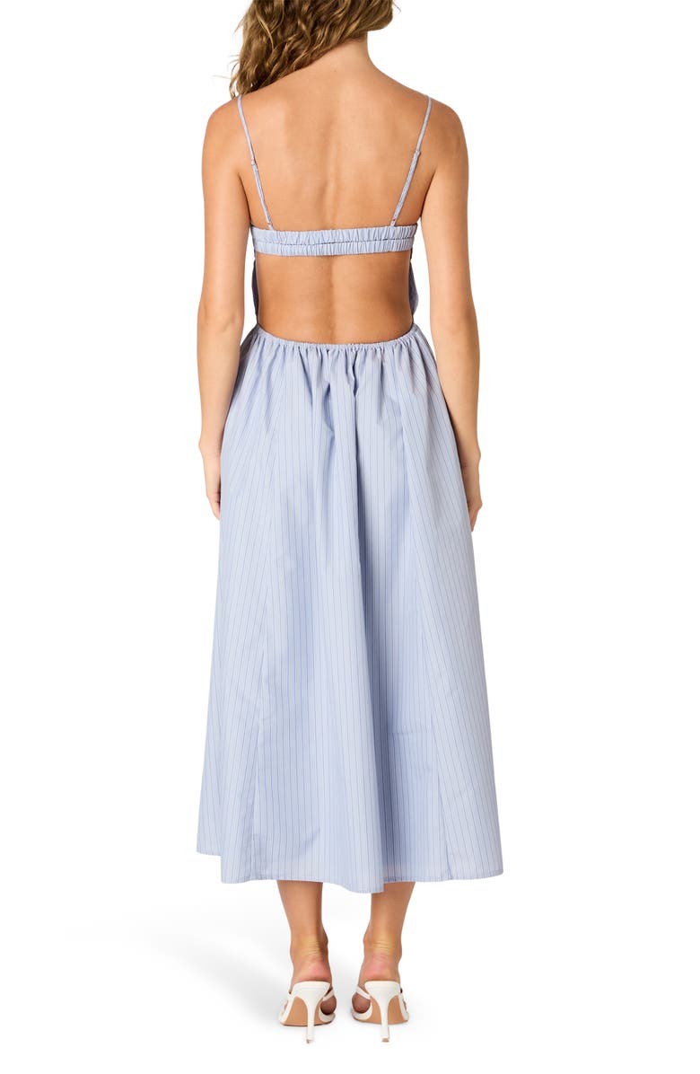 Nia Destene Stripe Sundress, Alternate, color, Slate Blue