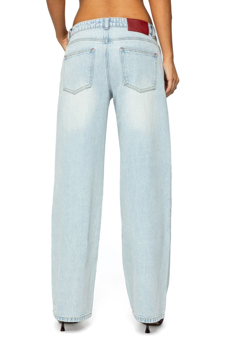Ace Relaxed Low Rise Wide Leg Jeans, Alternate, color, BLUE