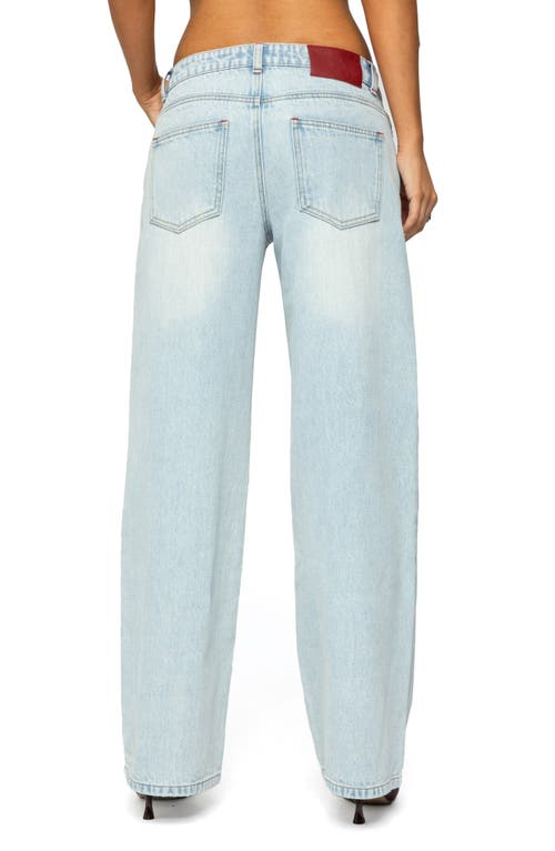 Shop Edikted Ace Relaxed Low Rise Wide Leg Jeans