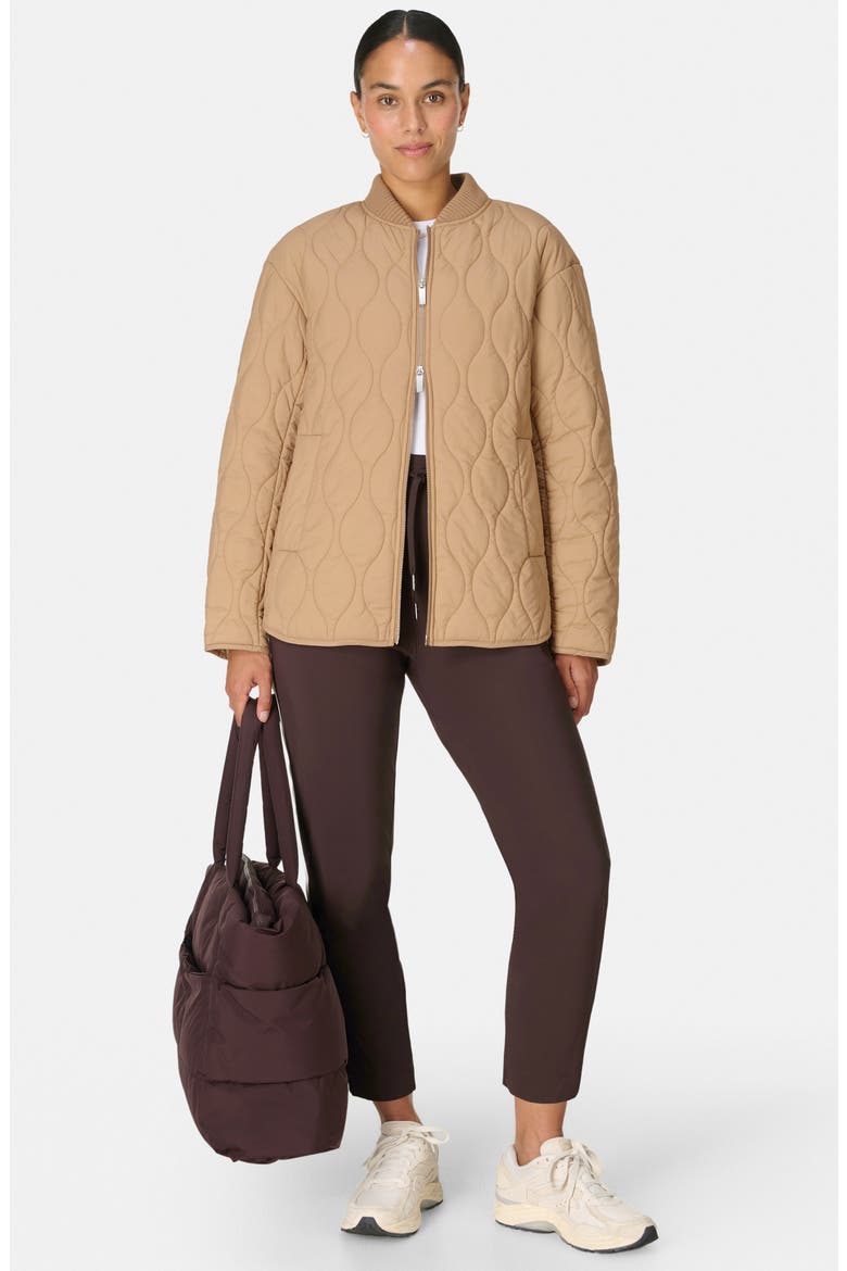 On the Move Quilted Jacket, Alternate, color, GOLDEN BEIGE
