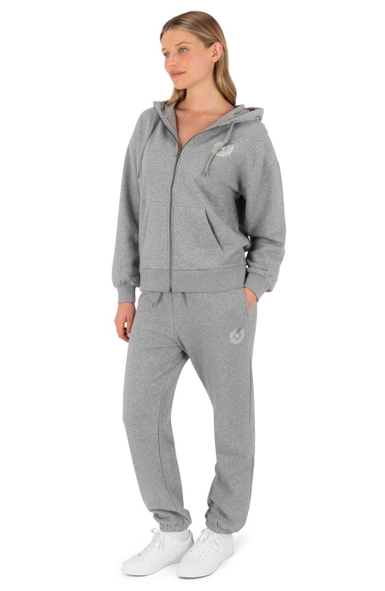 Hurley Solamar Full Zip Hoodie, Alternate, color, Grey Heather