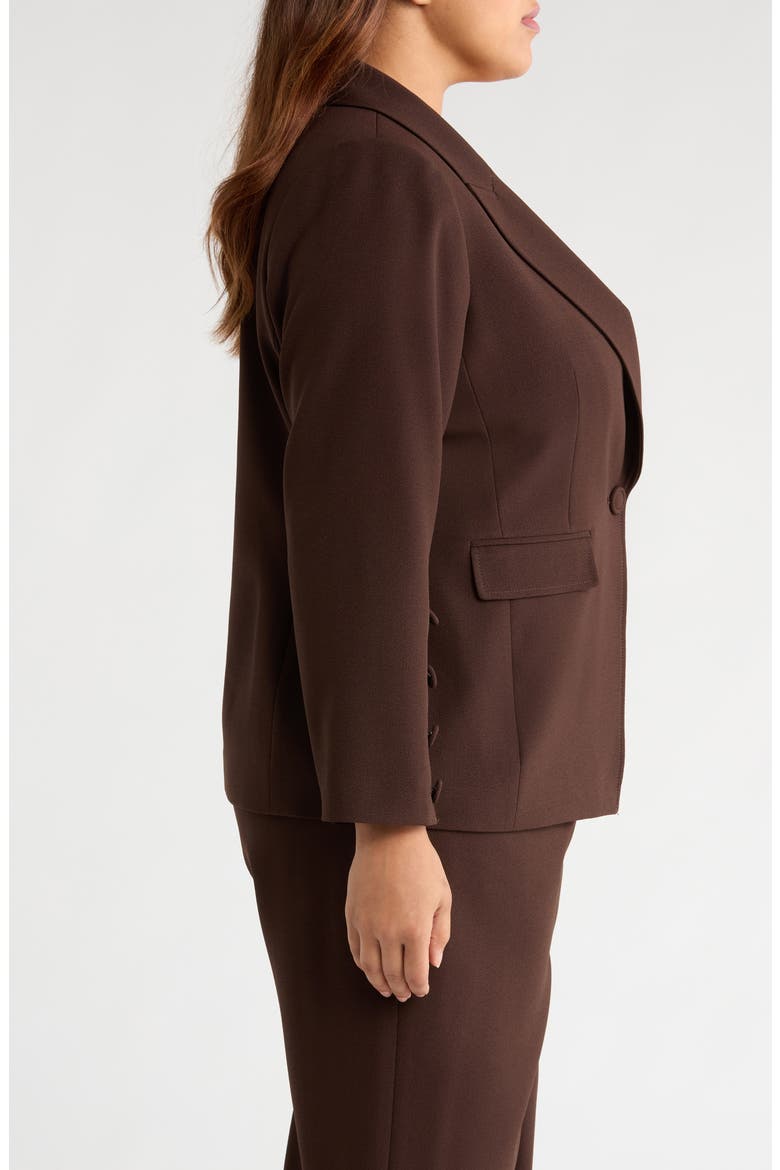 One-Button Blazer, Alternate, color, ESPRESSO