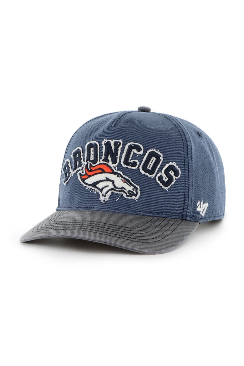Men's '47 Navy Denver Broncos  Calderwood Well Worn Hitch Adjustable Hat, Alternate, color, Navy