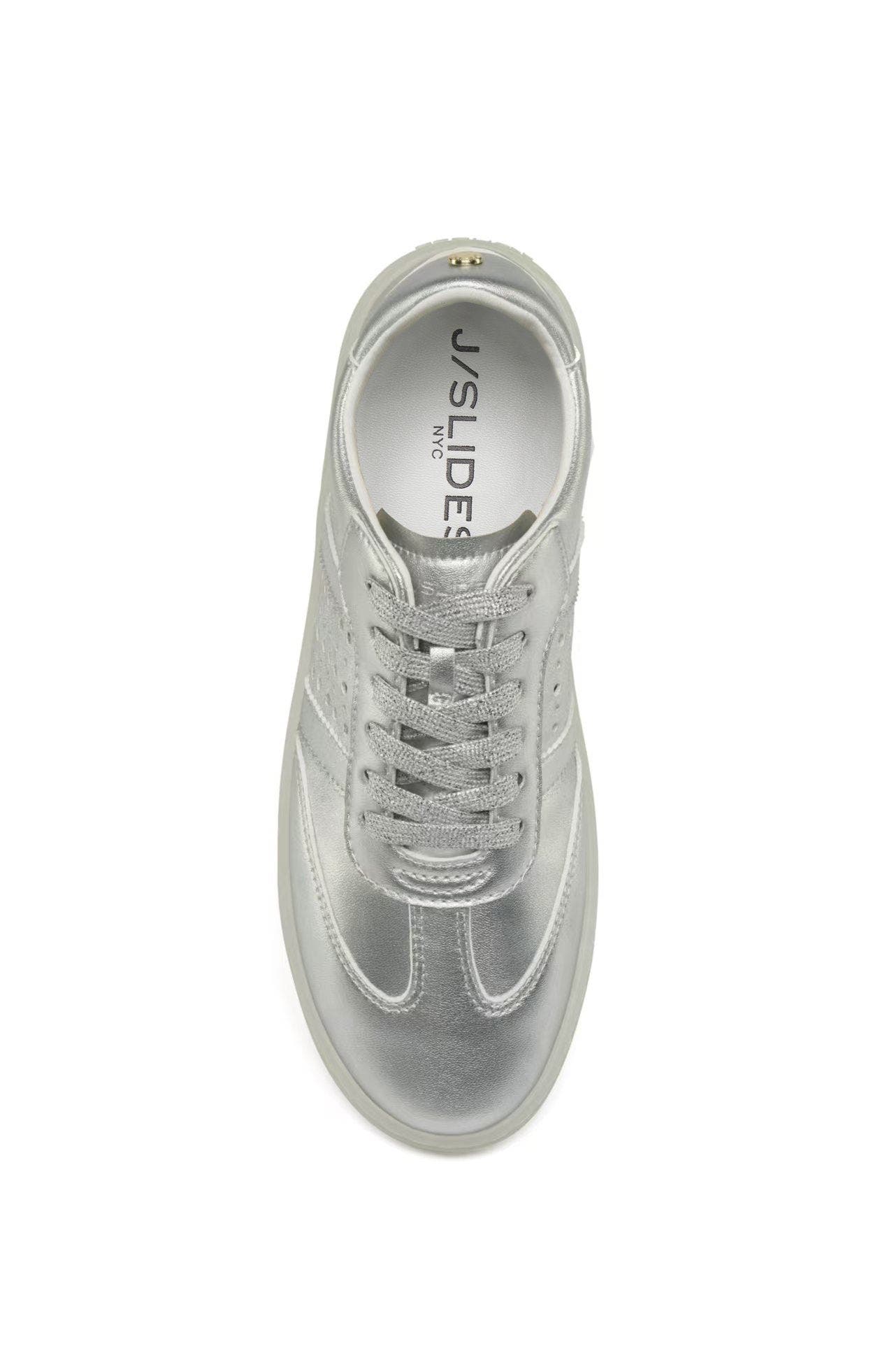 JSlides Hunter Sneaker, Alternate, color, Silver