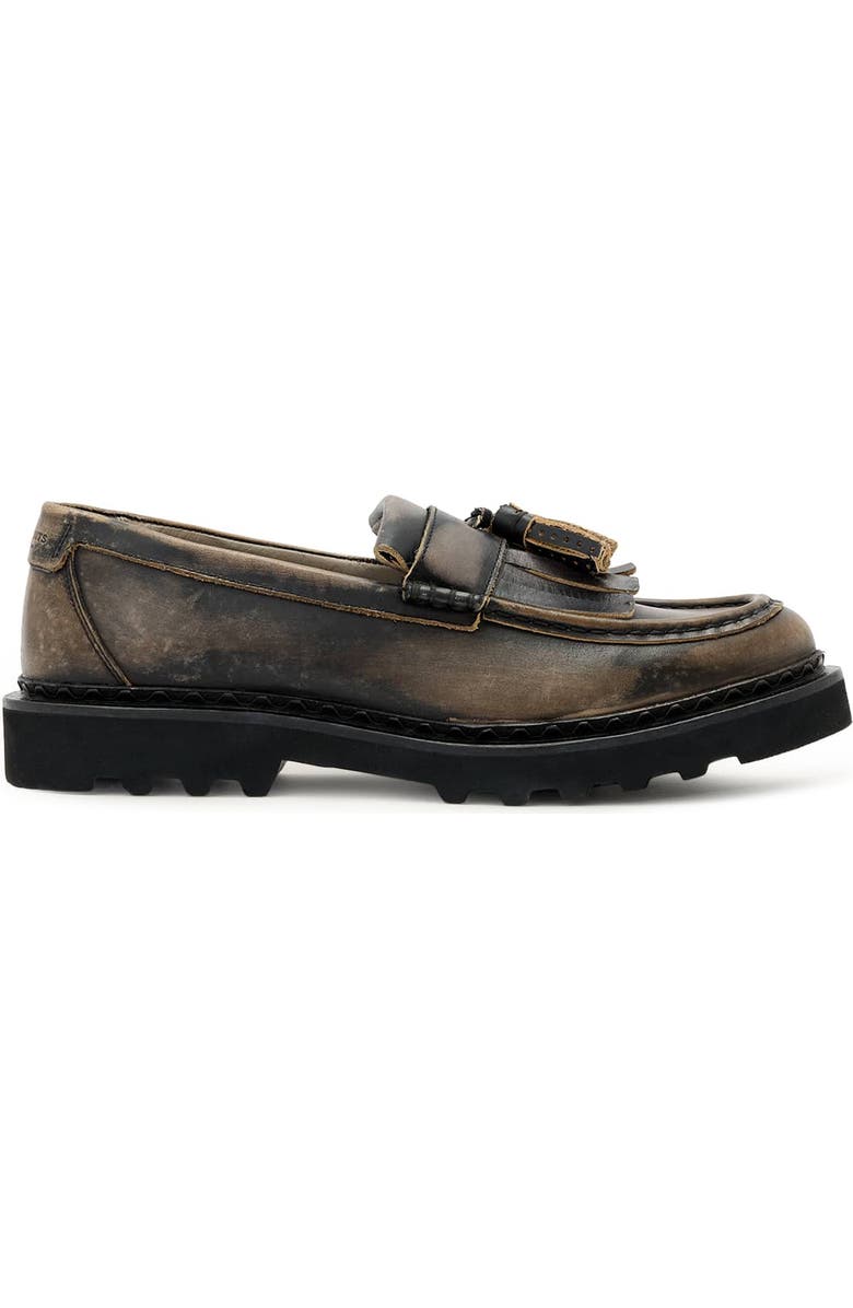 AllSaints Skiff Tassel Loafer, Alternate, color, Washed Black