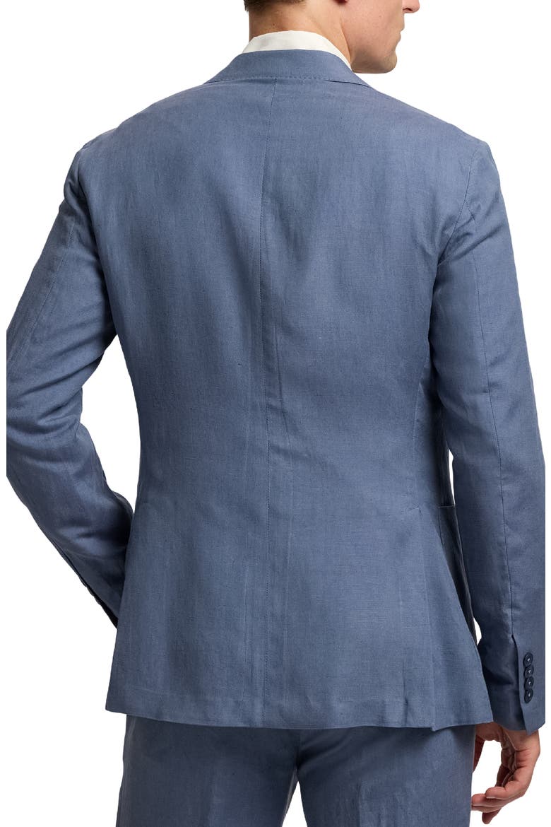 Single Breasted Silk & Linen Sport Coat, Alternate, color, VINTAGE INDIGO