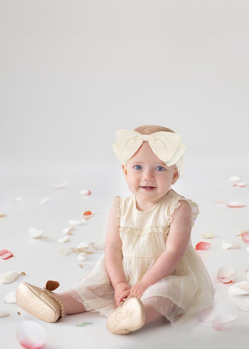 Isobella & Chloe Bella Baby Toddler Dress In Neutral