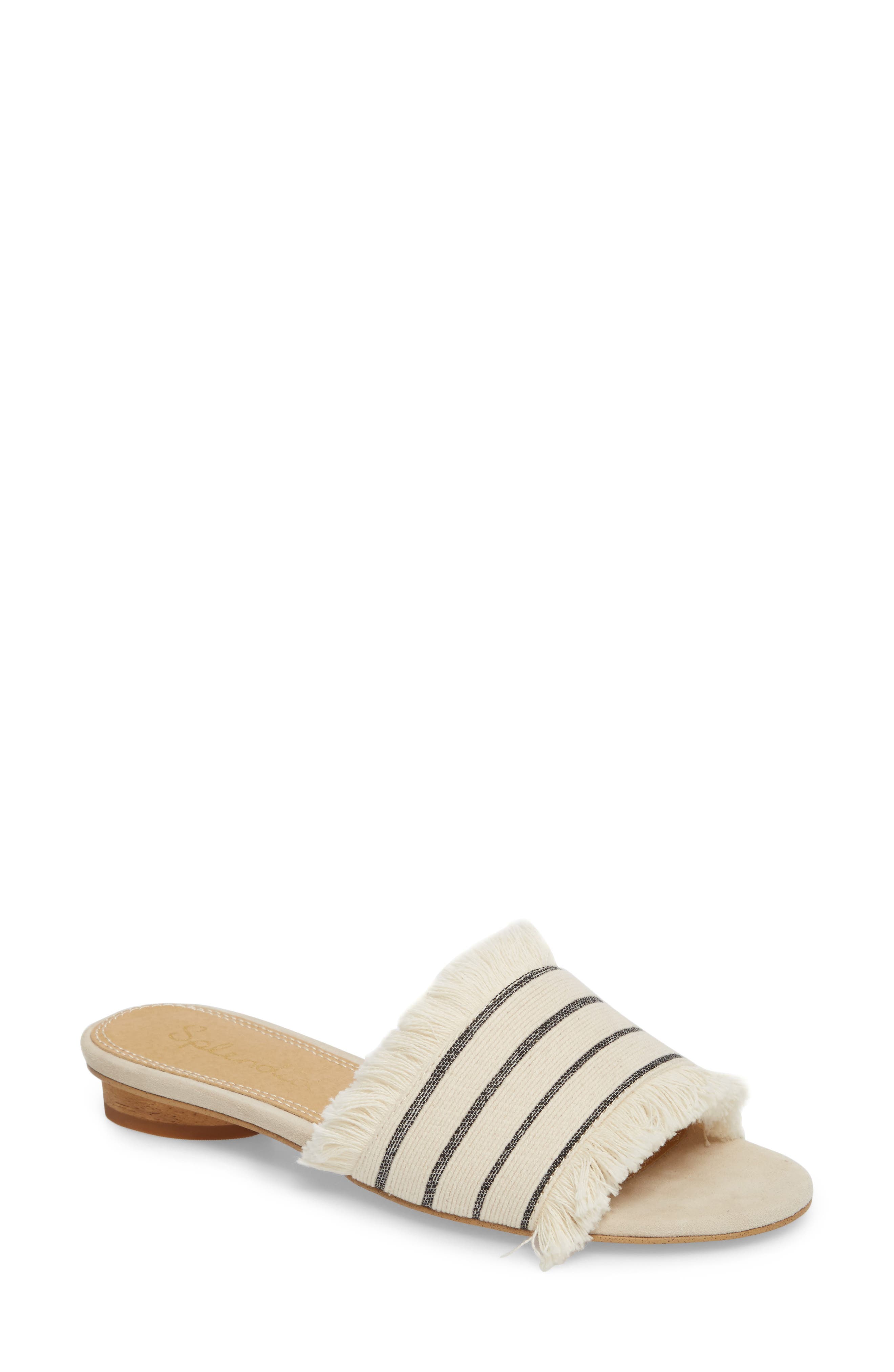 Splendid Baldwyn Fringe Slide Sandal, Main, color, 