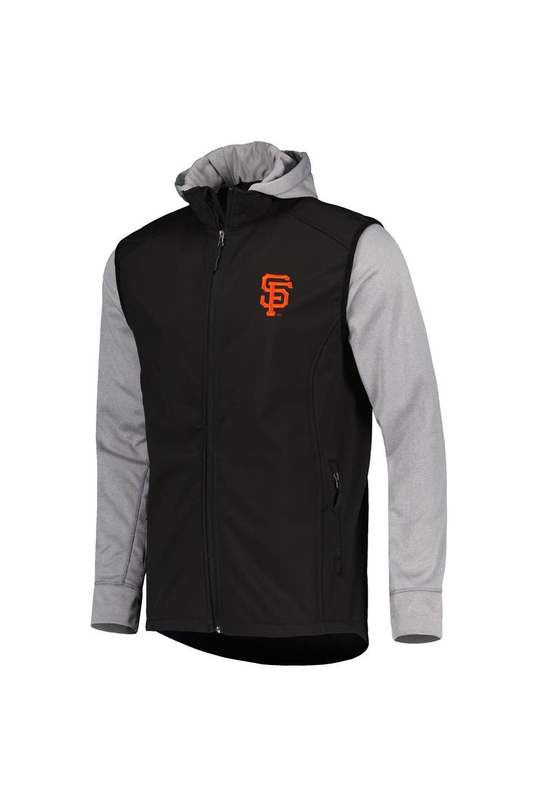 Men's Dunbrooke Black/Heather Gray San Francisco Giants Alpha Full-Zip Jacket, Alternate, color, Black