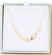 Argento Vivo Sterling Silver Mother of Pearl Quatrefoil Necklace