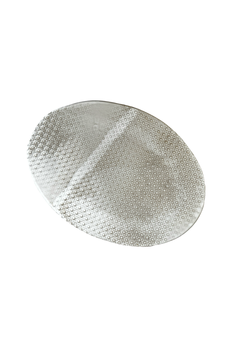 Sandalwood Caned Statement Platter, Alternate, color, Sand