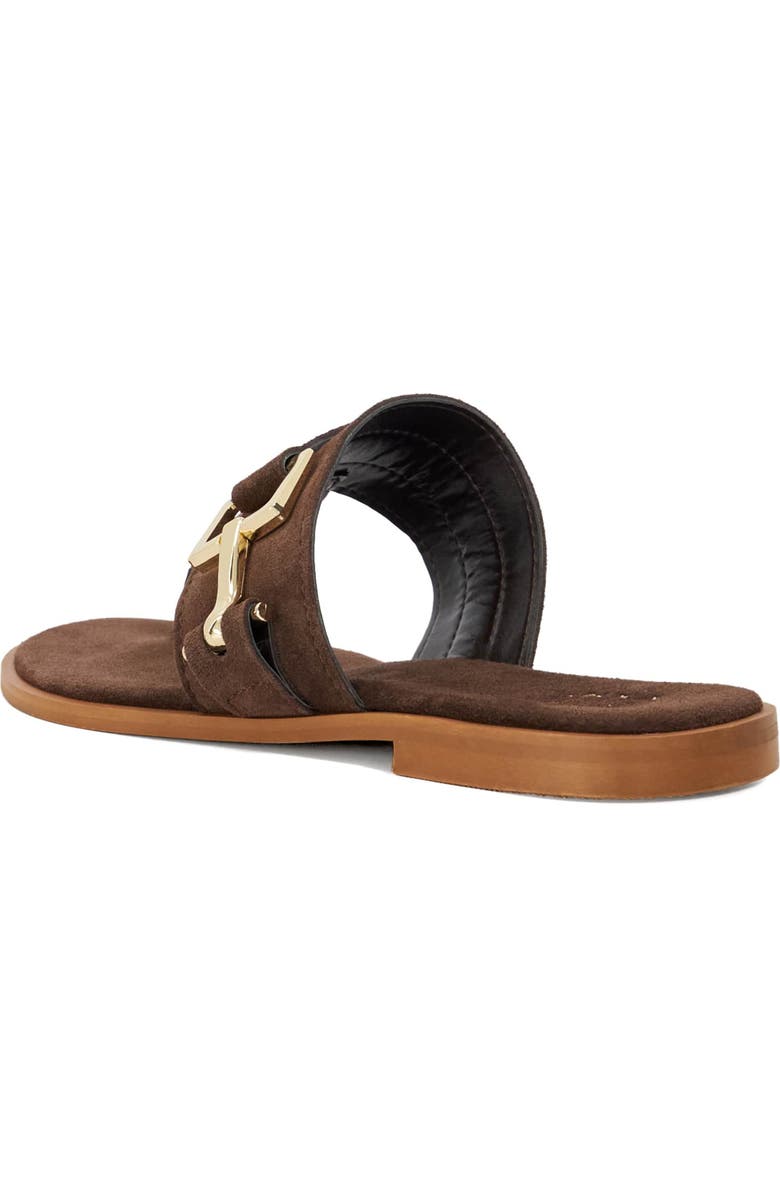 Dune London Lotica Sandal, Alternate, color, Brown Suede