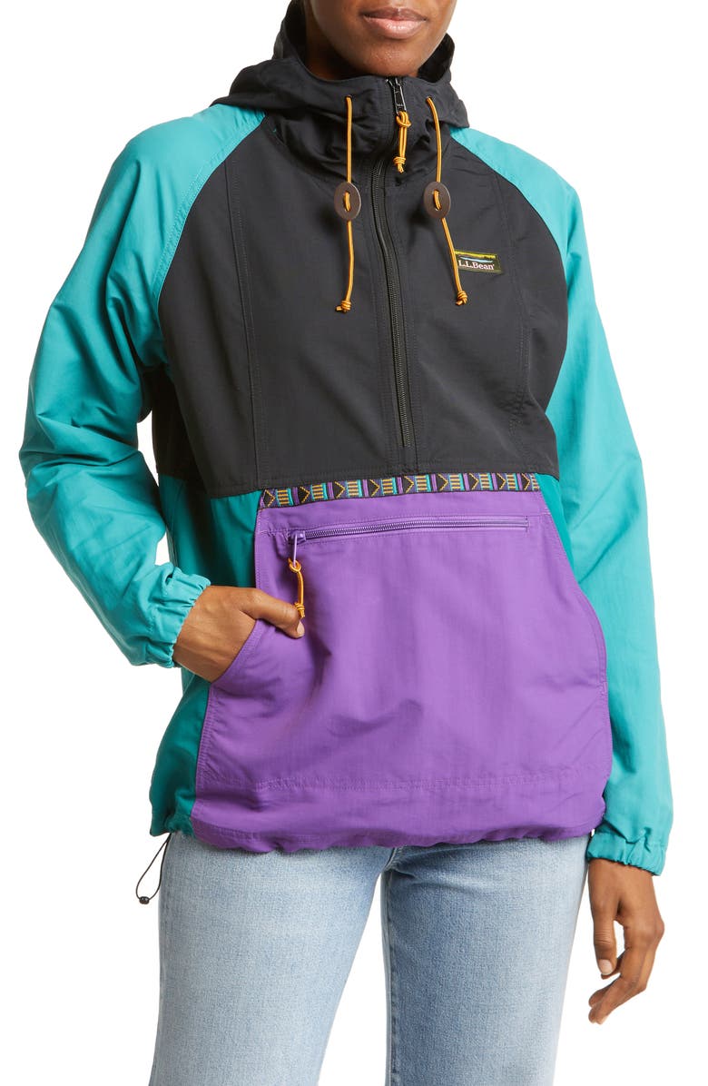 L.L.Bean Mountain Classic Women's Packable Water Resistant Half Zip Jacket, Alternate, color,
