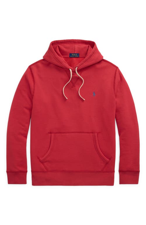 Polo Ralph Lauren Cotton Blend Fleece Hoodie In Red