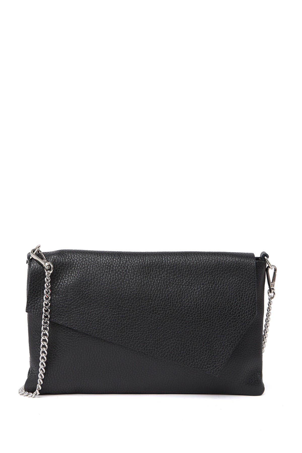 GIORGIO COSTA Leather Chain Crossbody Clutch, Main, color, 