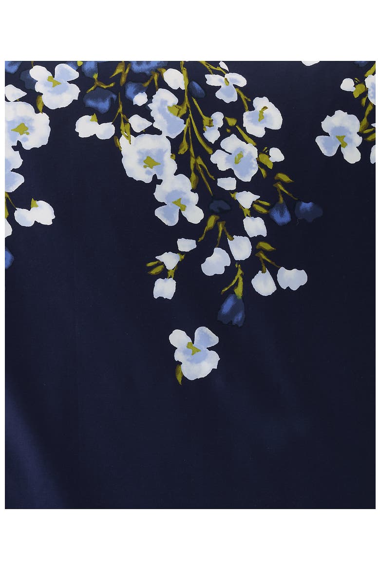 400 Thread Count Premium Supima Cotton No Iron Sateen Duvet Bed Cover, Alternate, color, Deep Sea Navy Floral