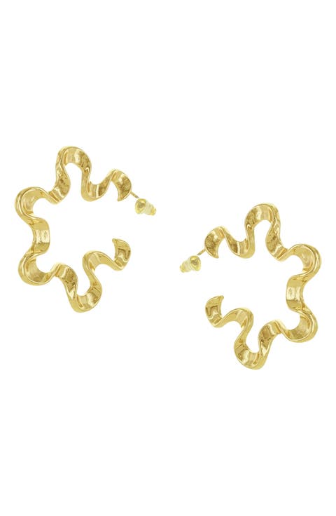 Gia Open Hoop Earrings