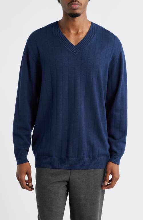 Open Edit V-neck Sweater In Blue
