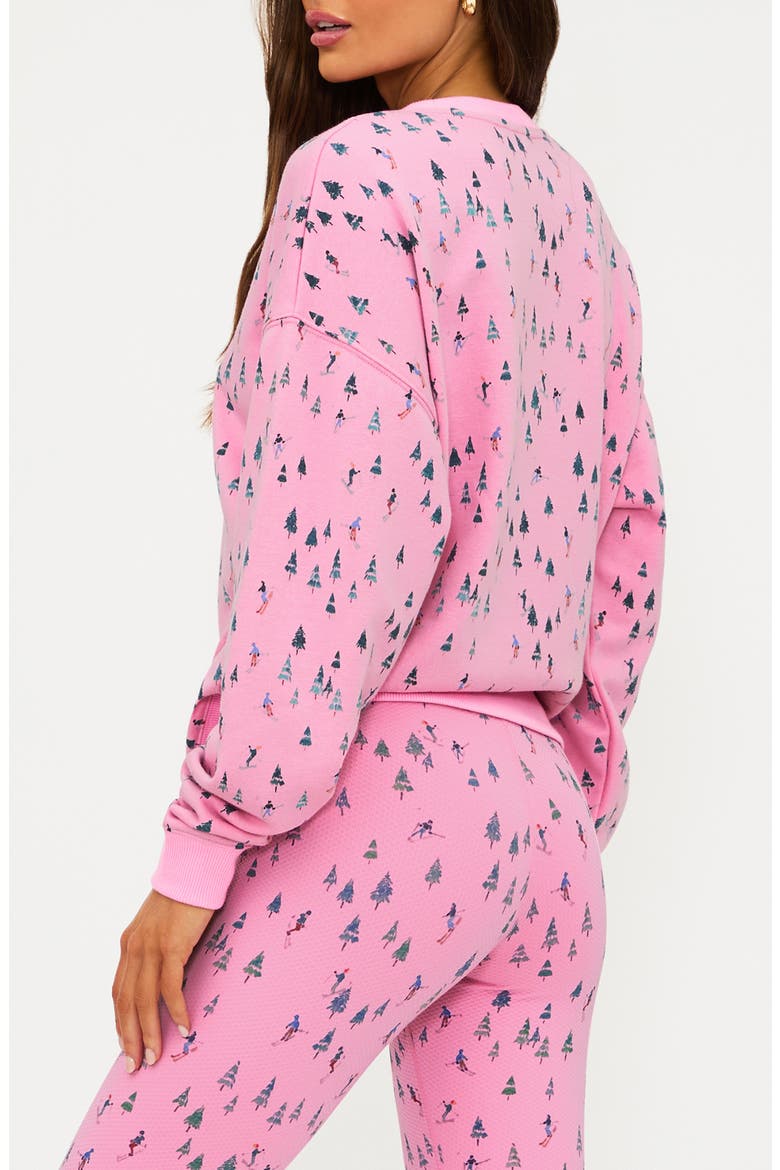 Devyn Print Oversized Sweatshirt, Alternate, color, SKI PATROL