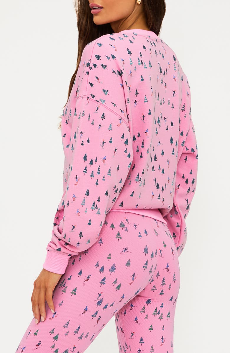 Beach Riot Devyn Print Oversized Sweatshirt, Alternate, color, Ski Patrol