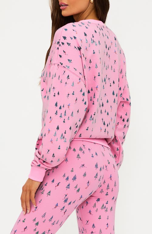 Beach Riot Devyn Print Oversized Sweatshirt In Blue