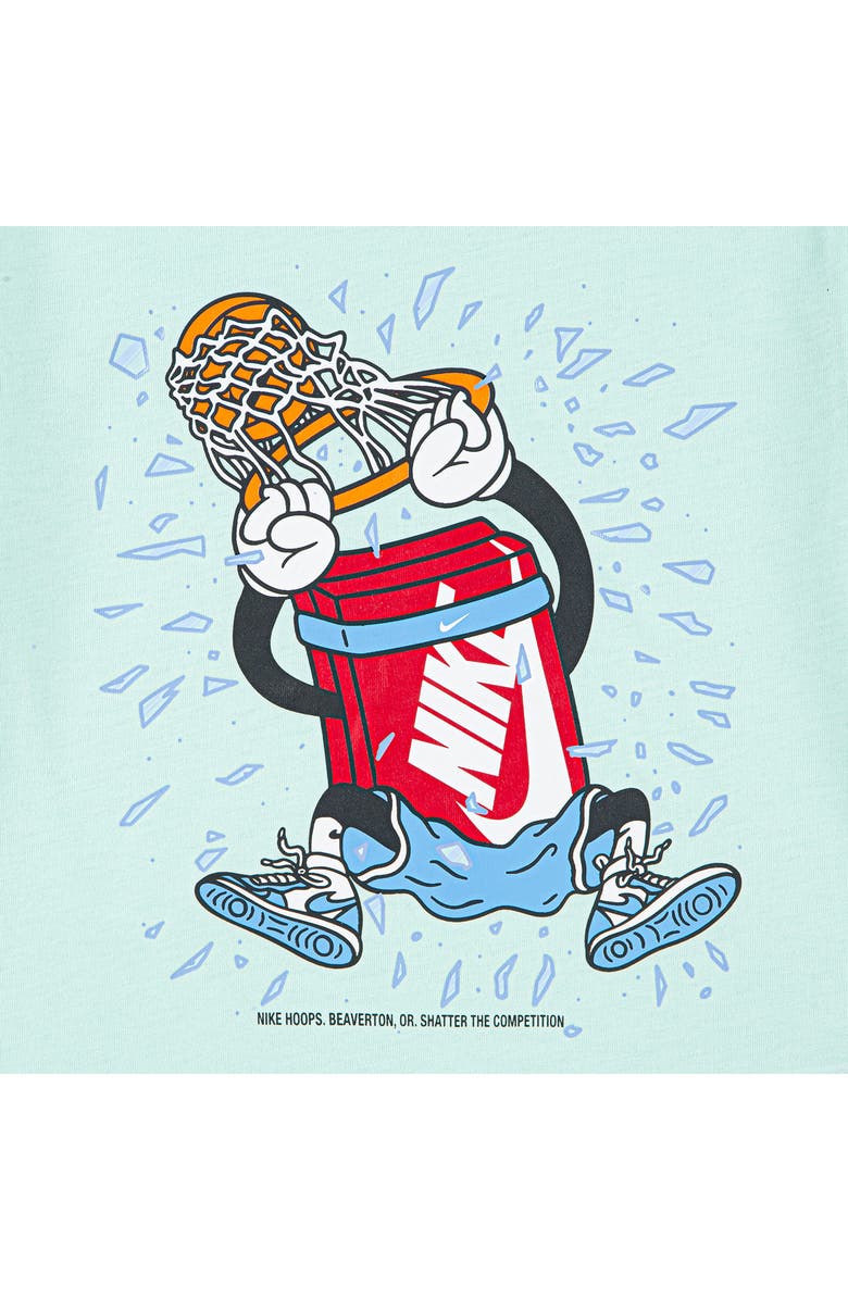 Nike Kids' Boxy Dunk Graphic T-Shirt, Alternate, color, Mint Foam