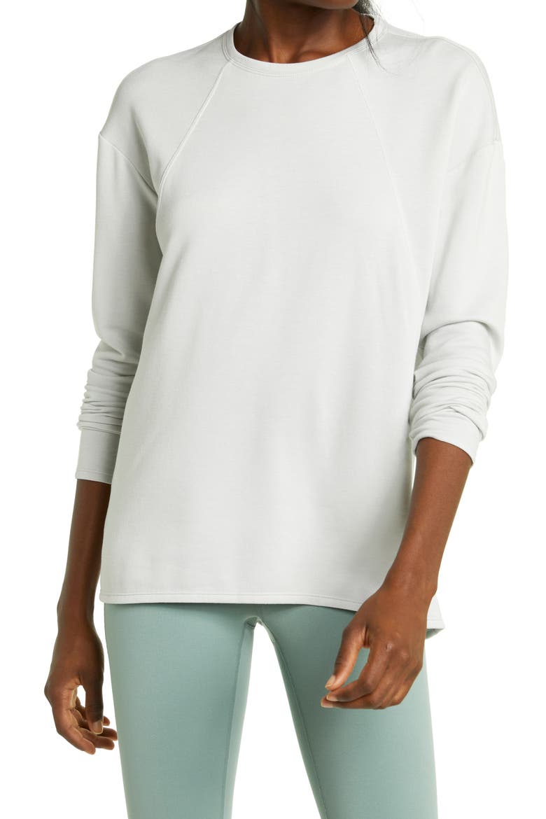 Cozy Long Sleeve Top, Main, color, GREY GLACIER