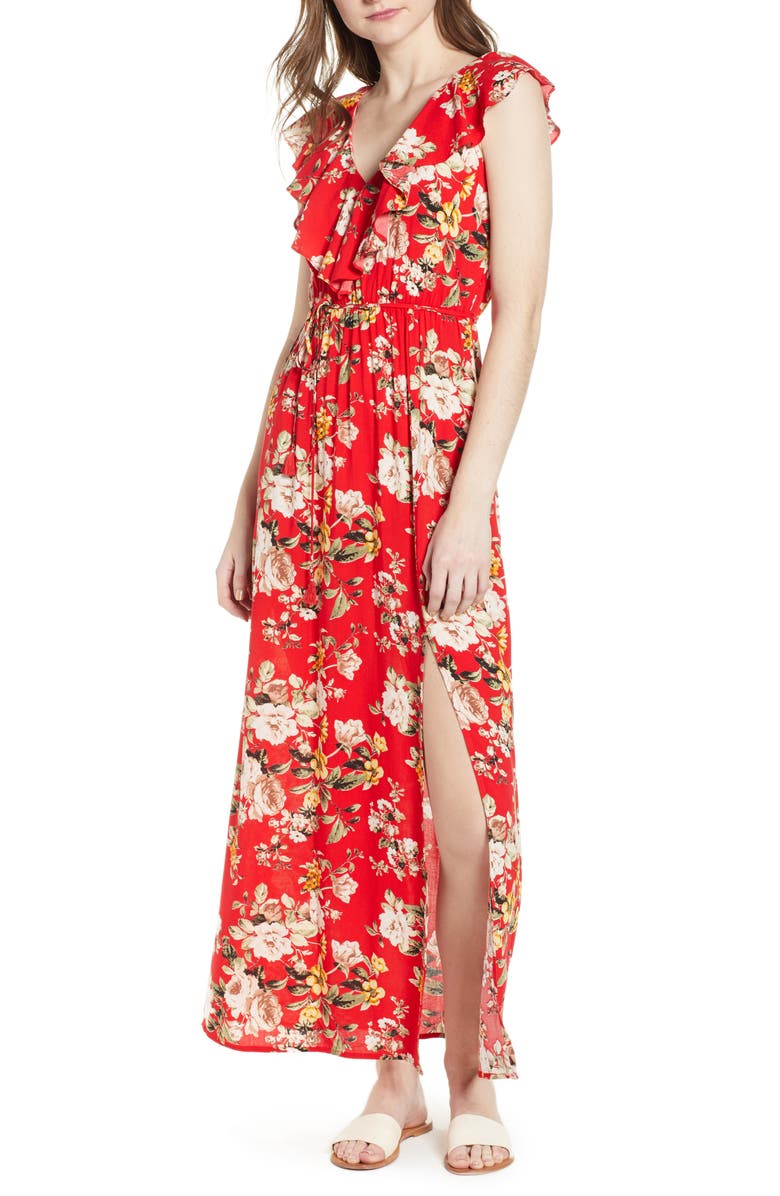 Soprano Ruffle Maxi Dress, Main, color,