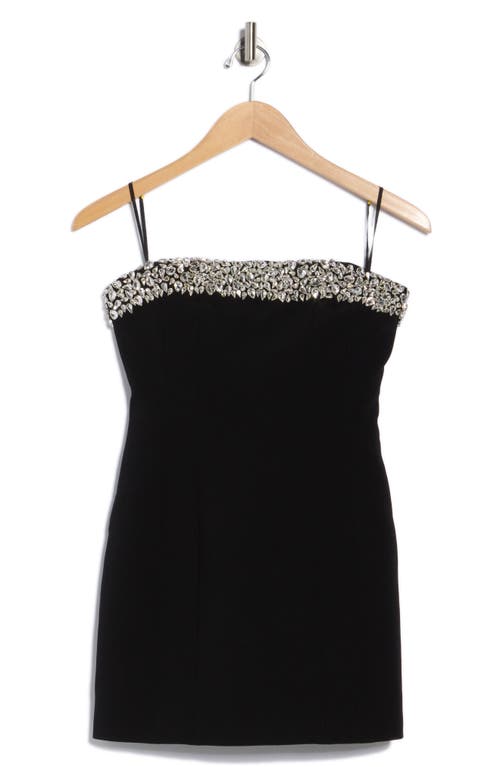 A.l.c Elsie Strapless Crystal-embellished Crepe Mini Dress In Multi