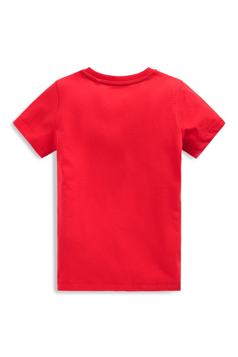 Kids' Shark Tooth Glow in the Dark Graphic T-Shirt, Alternate, color, HOT CORAL SHARKS TEETH