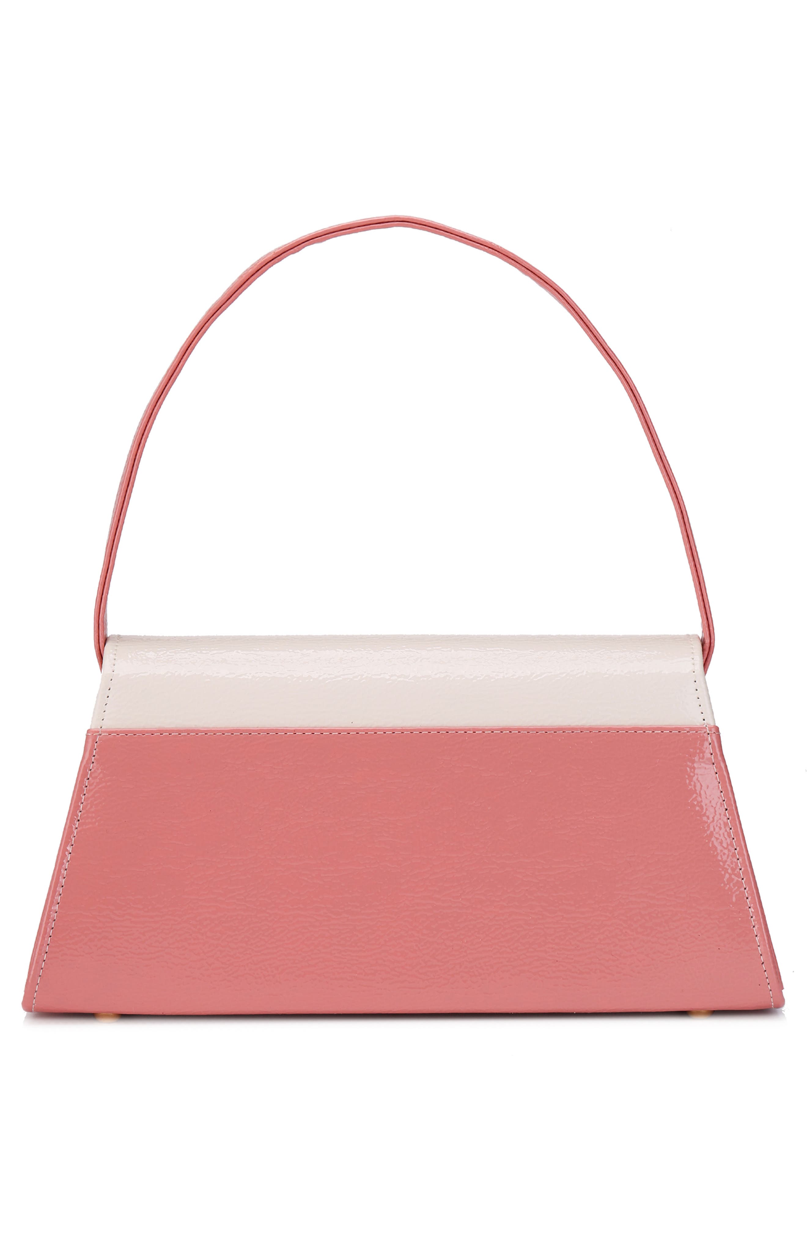 Patent Faux Leather Handbag, Alternate, color, BLUSH MULTI