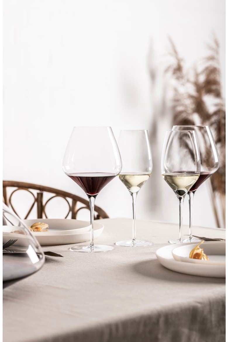 Alloro Set of 2 Cabernet Wine Glasses, Alternate, color, CLEAR