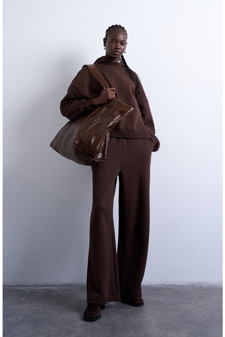 Heavyweight Oversize Hoodie, Main, color, BROWN
