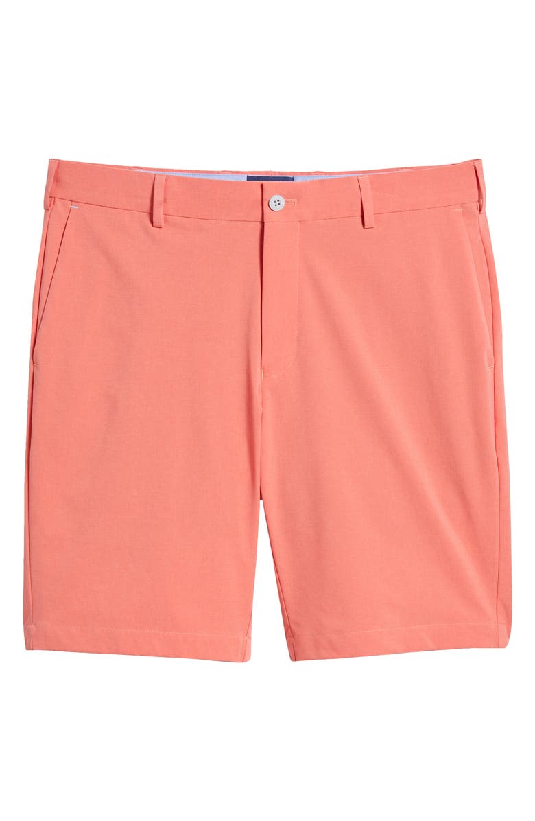 Peter Millar Surge Tailored Fit Water Resistant Performance Shorts, Alternate, color, Scarlet Lily
