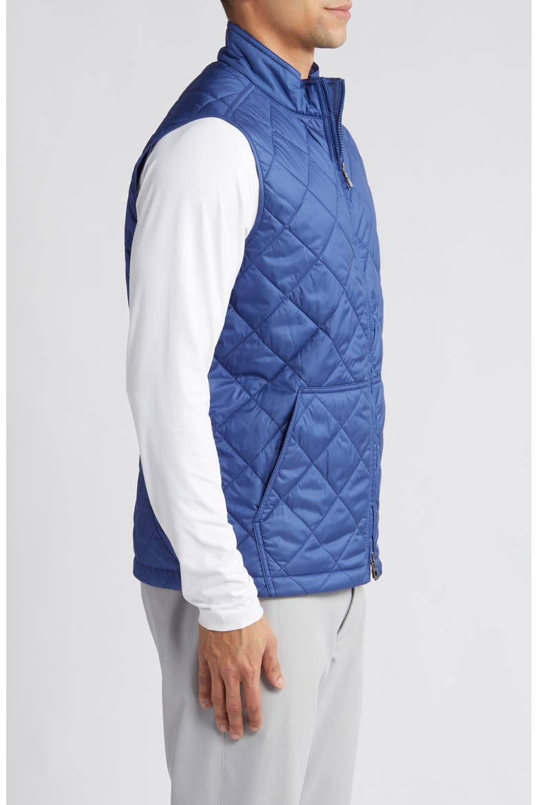 Bedford Water Resistant Quilted Vest, Alternate, color, ATLANTIC BLUE
