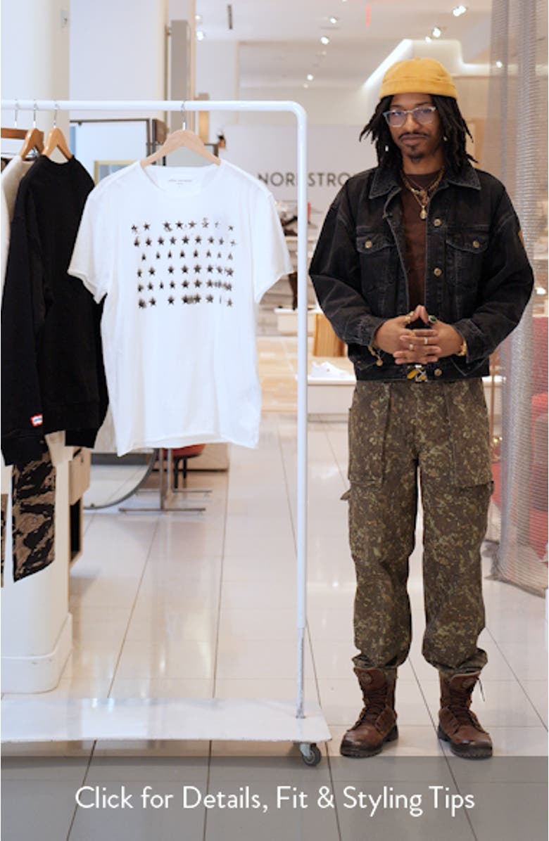 Stars Raw Edge Graphic T-Shirt, sales video thumbnail