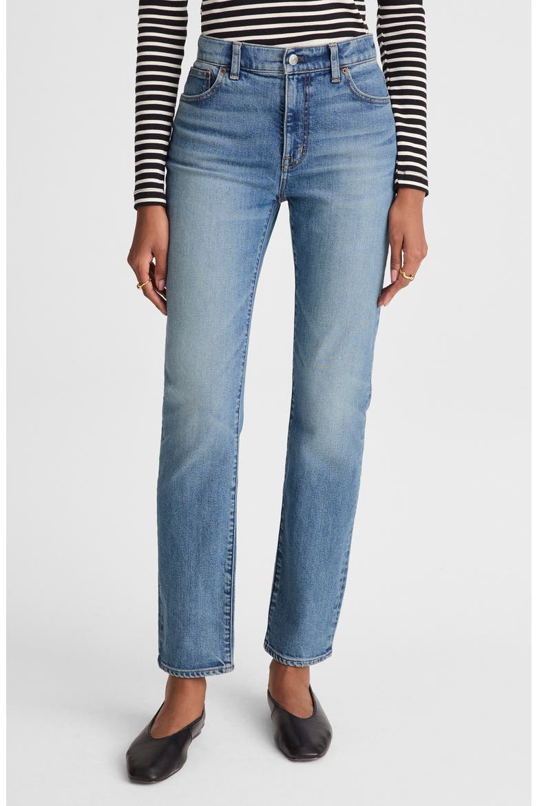 The Jules Ankle Slim Straight Leg Jeans, Main, color, ATLIN WASH