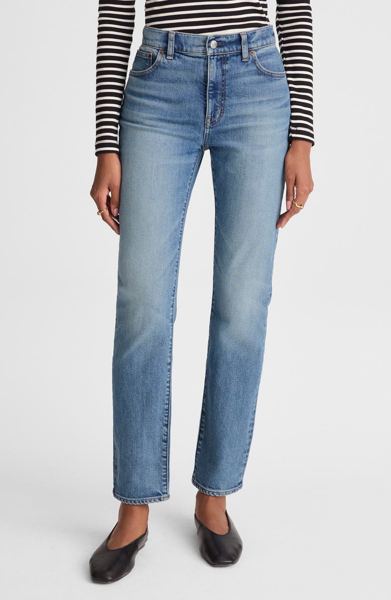 Madewell The Jules Ankle Slim Straight Leg Jeans, Main, color, Atlin Wash