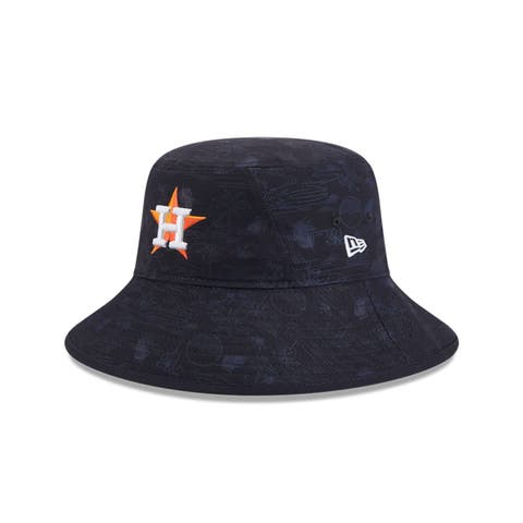 Youth New Era  Navy Houston Astros 2025 Spring Training All Over Print Bucket Hat