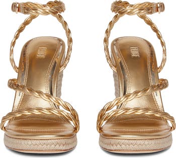 Kelsey Ankle Strap Espadrille Platform Wedge Sandal