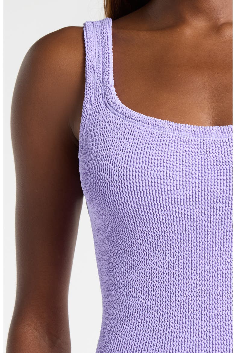 Square Neck One-Piece Swimsuit, Alternate, color, LILAC