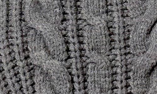 English Factory Pearly Bead Puff Sleeve Sweater In Gray