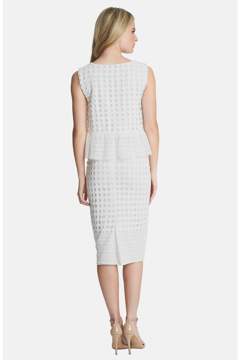 Geo Lace Midi Skirt, Alternate, color, CLOUD