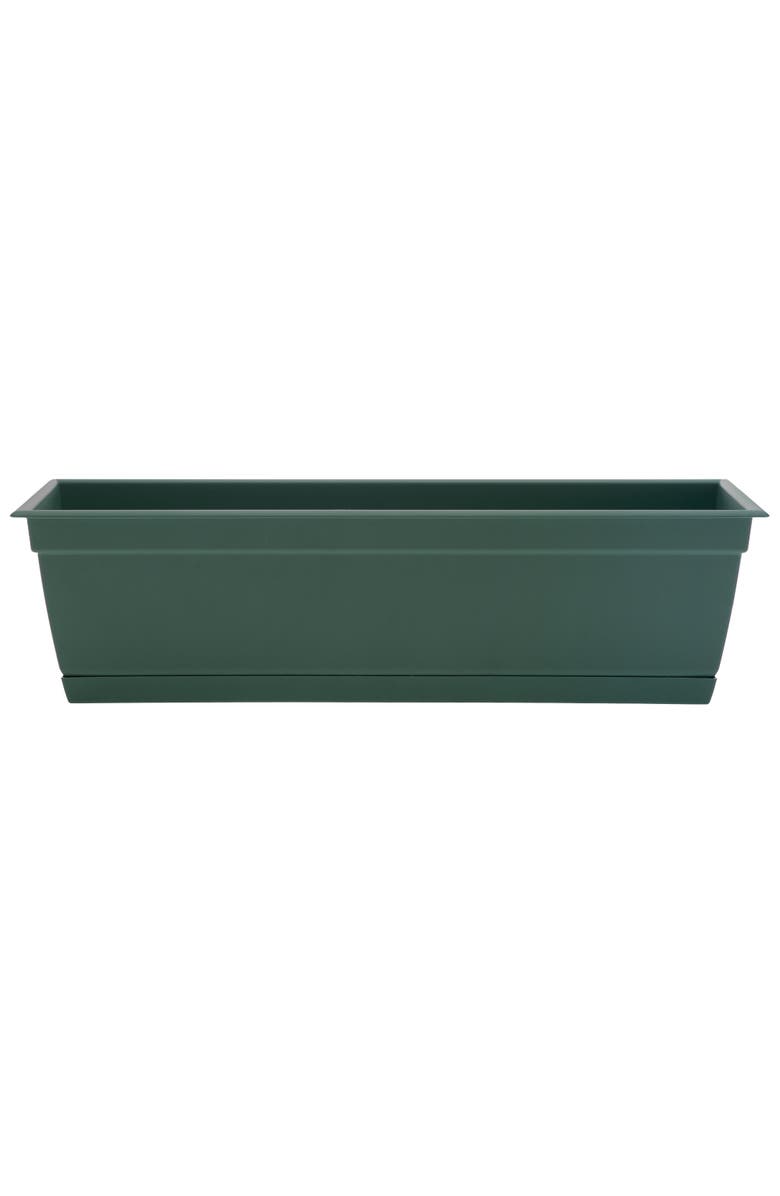 Bloem 24 Inch Dayton Window Box Planter, Turtle Green, Main, color, Green