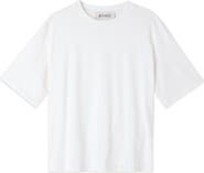 Róhe Oversize Cotton, Modal & Silk Crewneck T-Shirt